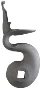 flint cock, 1.36" throw, tapped 12-24 thread