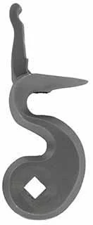 Flint Cock, 1.57" throw, wax cast steel, as cast