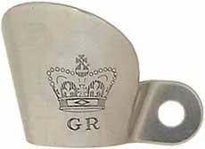 Flint Flash Guard, British Crown, iron