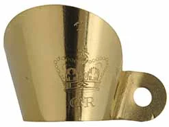 Flint Flash Guard,two points of contact, British Crown, brass