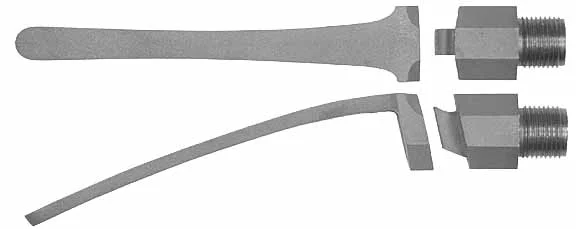Flint Hawken 1" slant faced breech & tang,3/4-16 thread