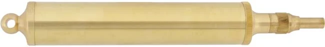 Flint priming flask, throws about 4 grains, brass