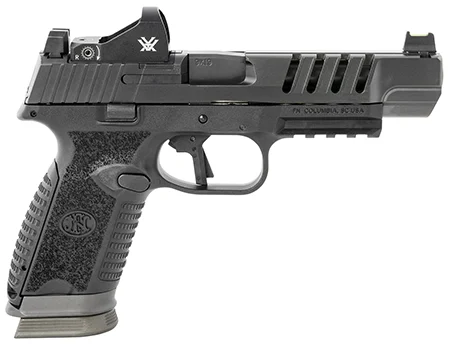 FN 66101462 509 LS Edge 9mm Luger 5″ Barrel 17+1, Matte Black Polymer Frame With Mounting Rail, No Manual Safety, Includes Vortex Viper Red Dot
