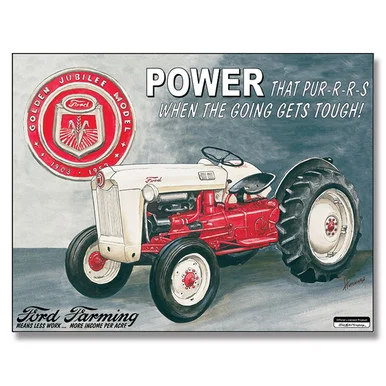 Ford Jubilee Tractor Tin Sign SG699