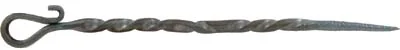 Forged steel vent pick,3-1/2" long, for musket