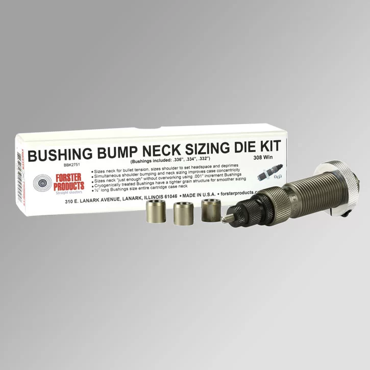 Forster Bushing Bump Die Set – 26 Nosler .292, .290, .288