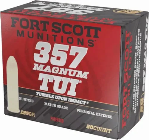 FORT SCOTT 357 MAG 125GR TUI SOLID COPPER 20RD