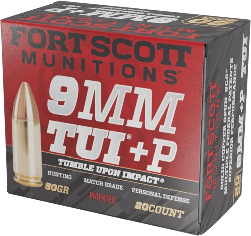 Fort Scott Munitions 9mm 80gr 20 Per Box