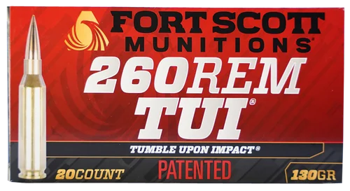 Fort Scott Munitions TUI 260 Rem, 130gr, SCS 20Bx/25Cs