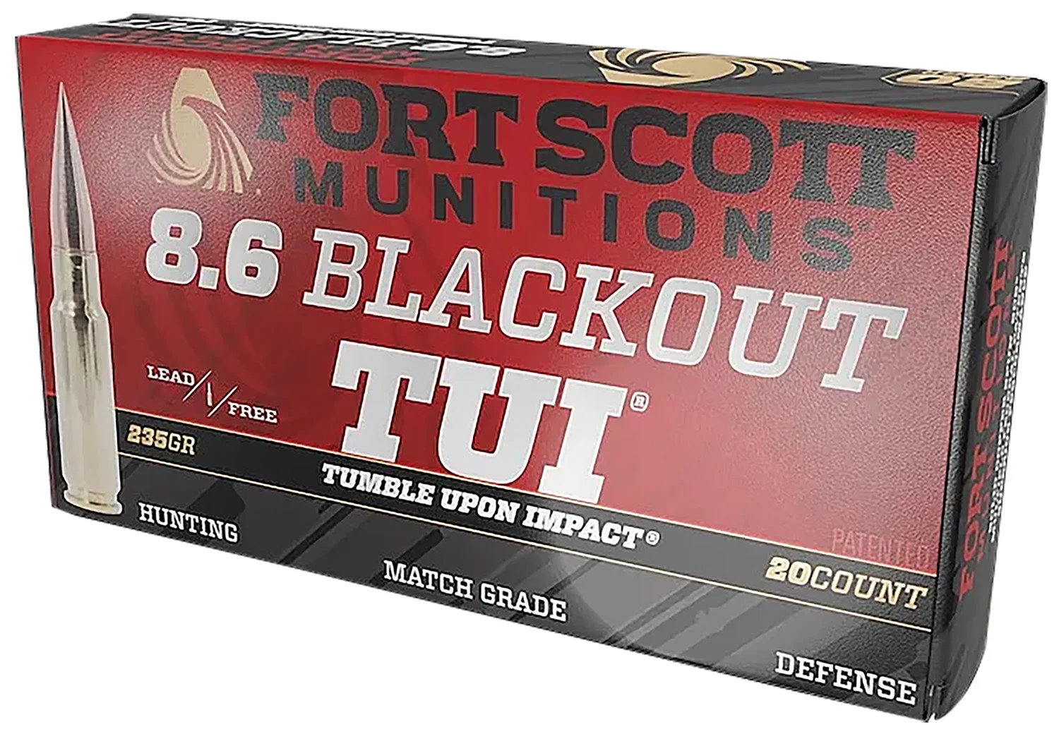 Fort Scott Munitions8.6mm Blackout 235 gr Solid ammo