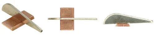 Front sight,high, .050" thick silver blade,copper base 1/16" thick