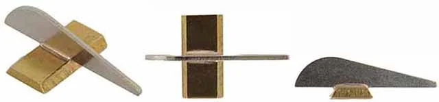 Front Sight,tall, .050" thick silver blade, wide base,brase base