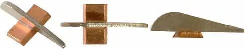 Front Sight,tall .080" thick silver blade,copper base