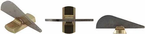 Front Sight,tall blade, .062" thick nickel silver,3/8" by 0.070" brass dovetail base for Pedersoli rifles