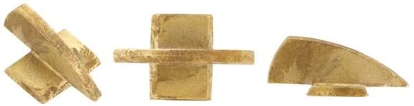 Front sight, U. S. Model 1803 Harper's Ferry Rifle, wax cast brass