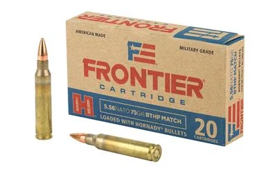 Frontier Cartridge FR320 Rifle 5.56x45mm NATO 75 gr Boat Tail Hollow Point Match