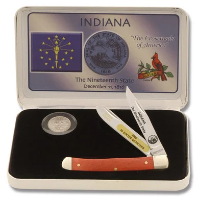 Frost Cutlery Indiana State Quarter & Trapper Collector Set FR312IN
