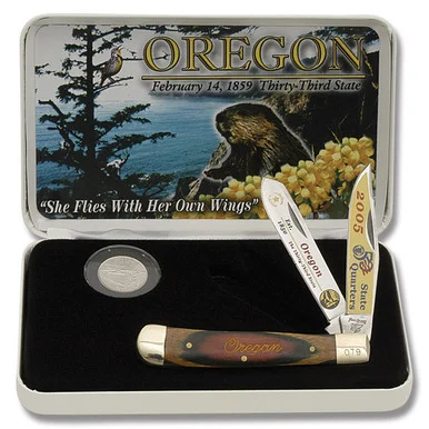 Frost Cutlery Oregon State Quarter & Trapper Collector Set FR312OR