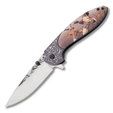 Frost Cutlery Wildlife Series Folding Knife Duck Linerlock FRFC65DK