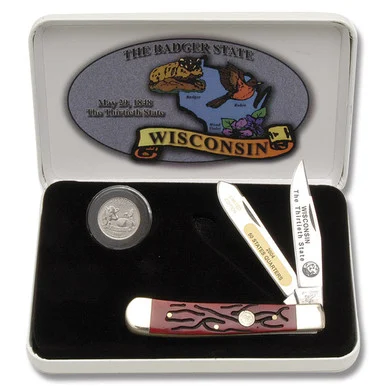 Frost Cutlery Wisconsin State Quarter & Trapper Collector Set FR312WI