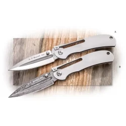 A.G. Russell One Hand Knife with Dagger Blade