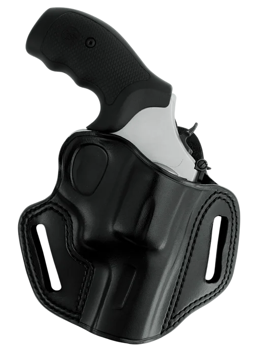 Galco Combat Master Belt Holster Outside Waistband Black Steerhide Fits S&W L Frame M686 3"