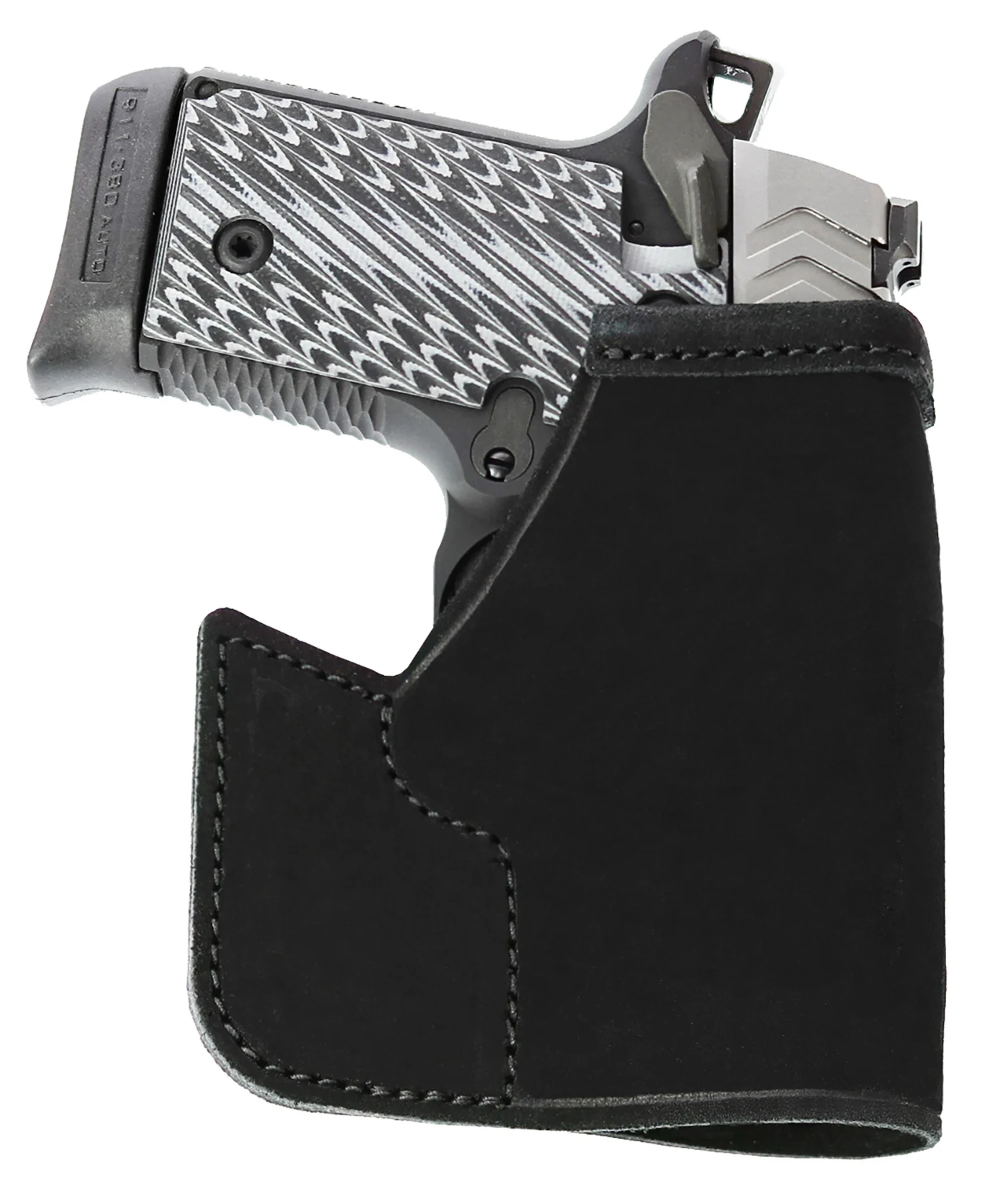 Galco PRO626B Pocket ProtectorBlack Leather Fits S&W Bodyguard/Charter Arms Undercover Ambidextrous