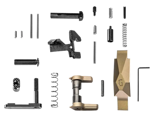 Geissele Automatics Lower Parts Kit, Ultra Duty, For AR-15, Desert Tan, Does Not Include Fire Control Group