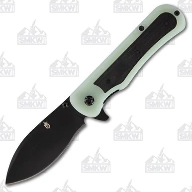 Gerber Confidant Folding Knife Black Blade/Jade G-10 with Bamboo Inlay G1066479