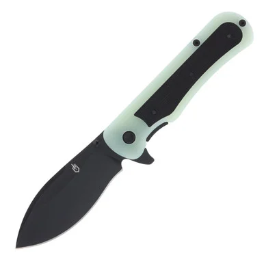 Gerber Confidant Folding Knife Jade - Bamboo Inlay 3.25in Black Blade G1066478