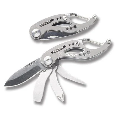 Gerber Curve Keychain Tool with Stainless Steel Handles and Blade G0206