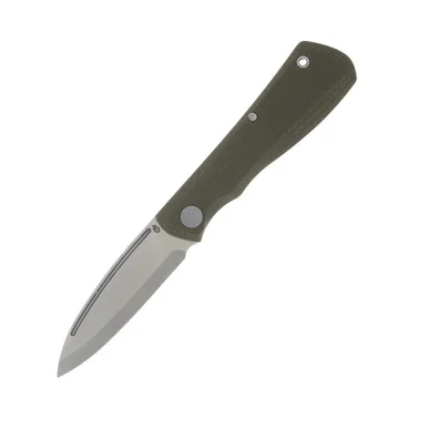 Gerber Mansfield Folding Knive Olive Micarta 3.15in Satin Drop Point G1909