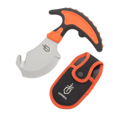Gerber Vital Skin - Gut Fixed Blade Knife - Orange Handle G2743
