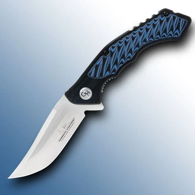 Gil Hibben Whirlwind Blue G10