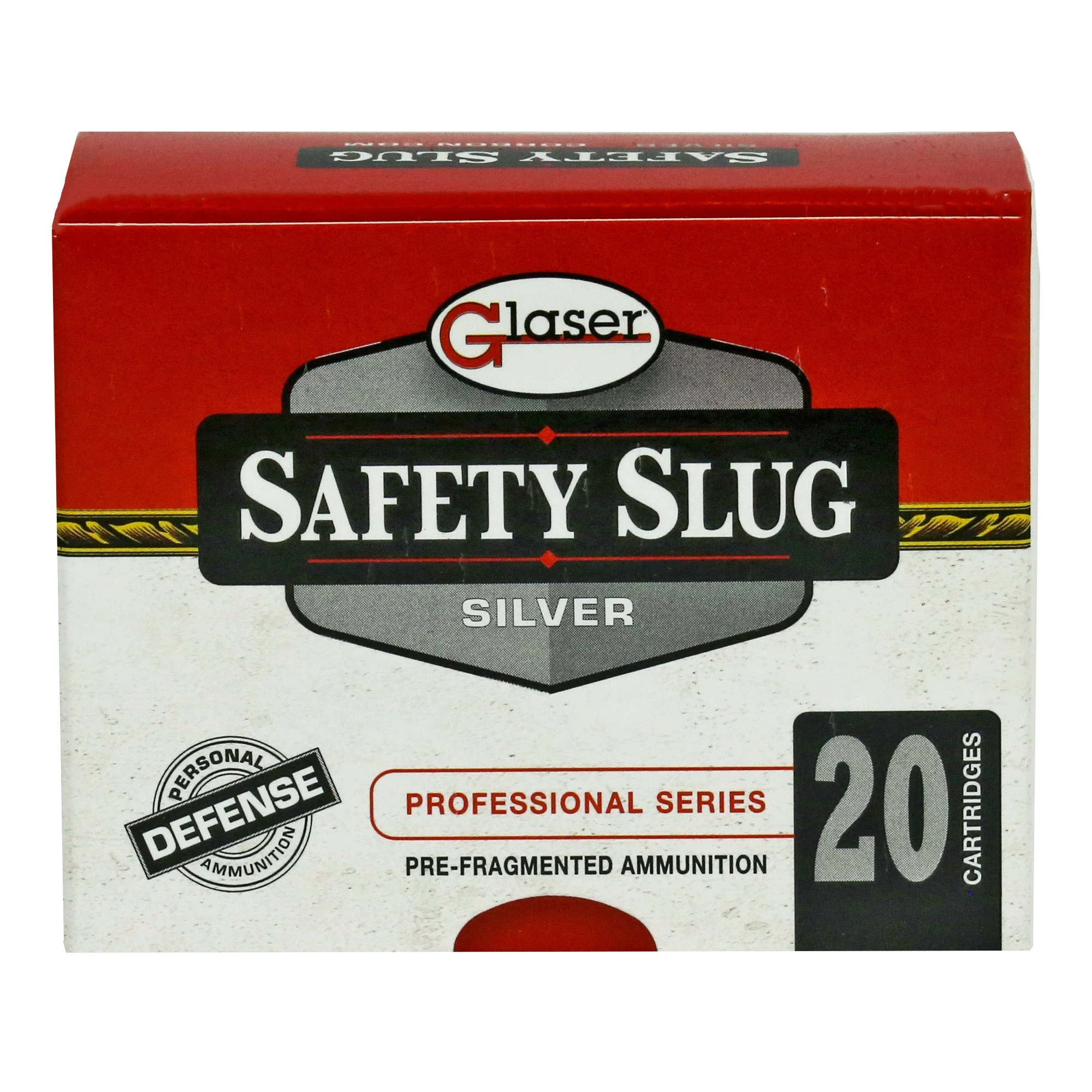 Glaser Silver +P 9mm Luger / Parabellum 80 gr PolyTip ammo
