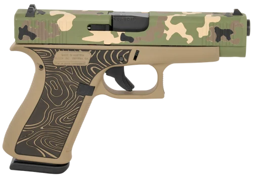 Glock 48 Gen 5 9mm, 4.17" Barrel, Camo Slide, Tan Frame, 10rd