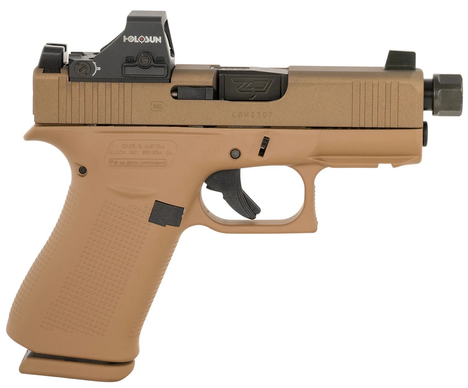Glock PX4350204FRMOSNINO2 G43X MOS 9mm Luger