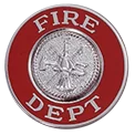Gold Fire Department Collar Insignia Pin