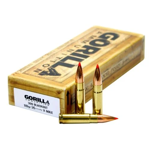 Gorilla GA300110VMAX Gorilla Match 300 Blackout 110 gr V-Max 20 Bx/ 10 Cs