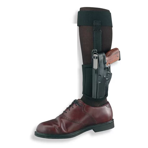Gould & Goodrich GoldLine 816 Leather Ankle Holster, Black, Left Hand, S&W J Frame