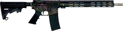 Great Lakes GL-15 223 Wylde, 16" Barrel, ORC Sbtb Splatter Black, Stainless, 30rd