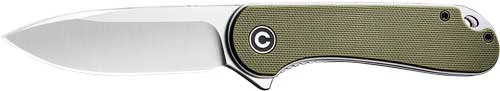 GREEN G10/SATIN D2 LINER LOCKCIVIVI KNIFE ELEMENTUM 2.96"