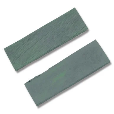 Green Smooth Bone Knife Handle Slab MI0170