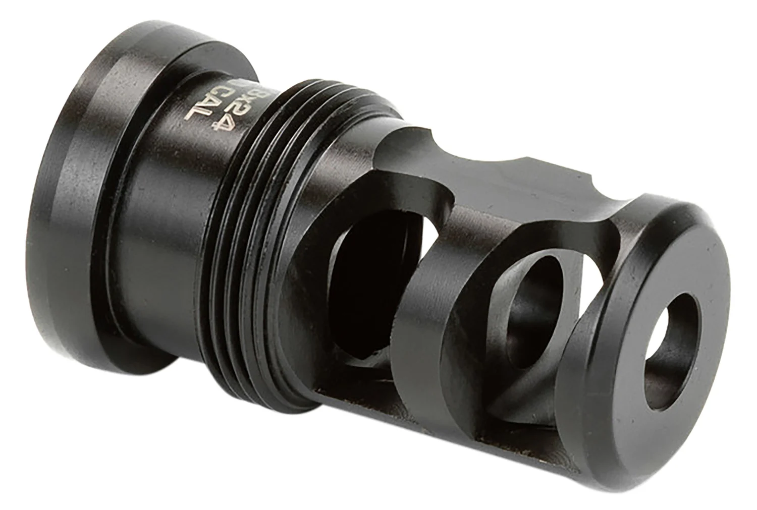 Griffin Armament TMPB30C5824 Paladin 2 Port Taper Mount Black Melonite QPQ 17-4 Stainless Steel with 5/8″-24 tpi Threads, 1.88″ OAL & 1.07″ Diameter for 30 Cal