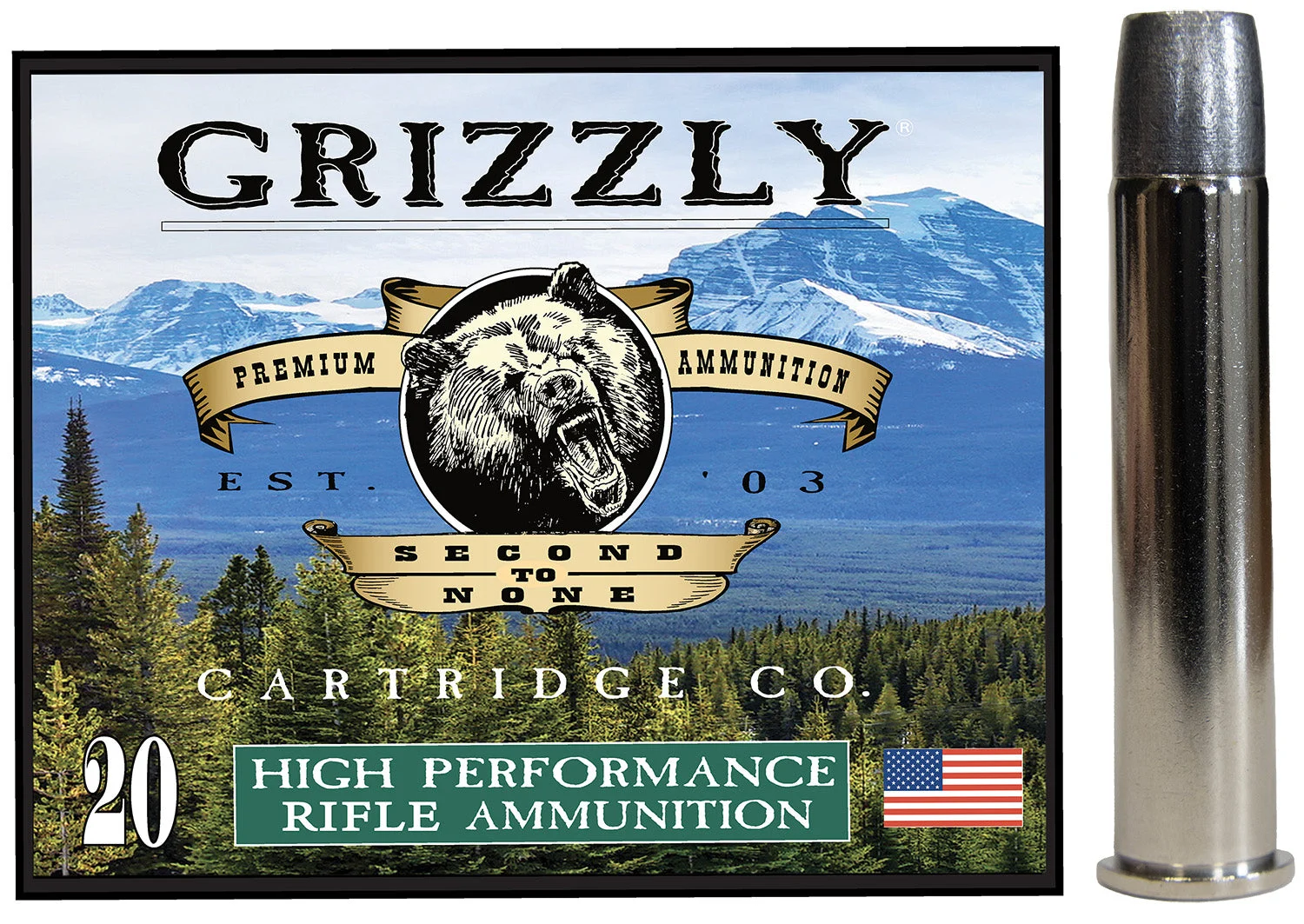 Grizzly Cartridge.45-70 Government 405 gr Solid ammo