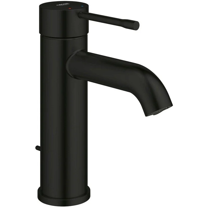 GROHE Essence Single Handle Centerset Bathroom Sink Faucet in Matte Black | Ferguson
