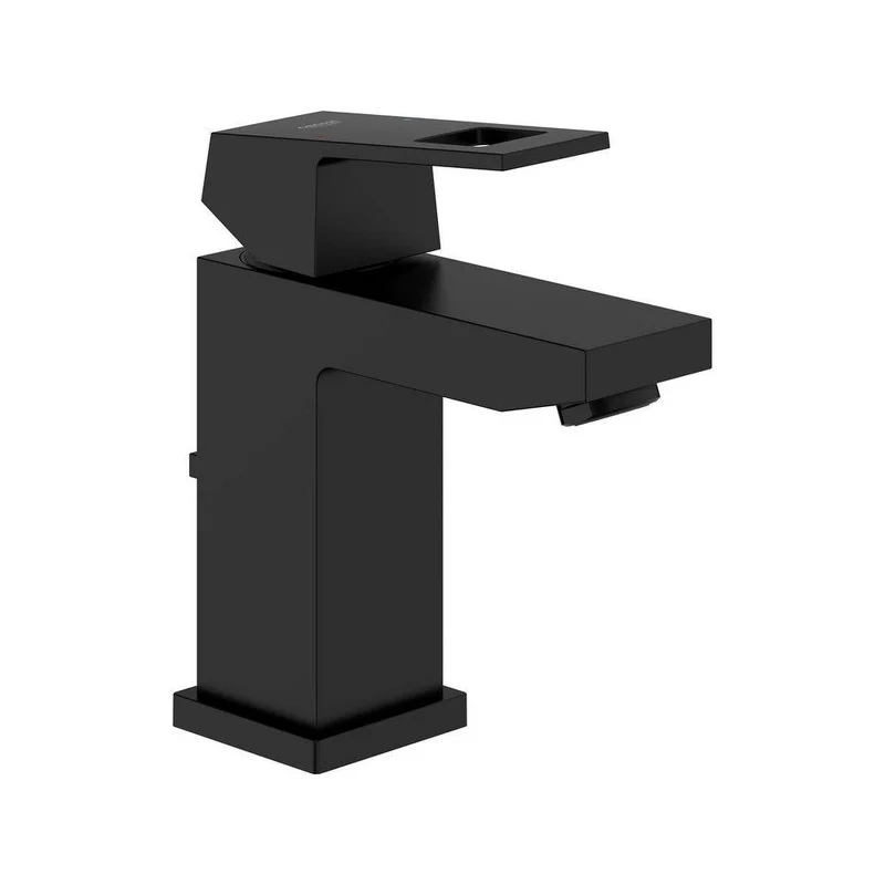 GROHE Eurocube Single Handle Bathroom Sink Faucet in Matte Black | Ferguson