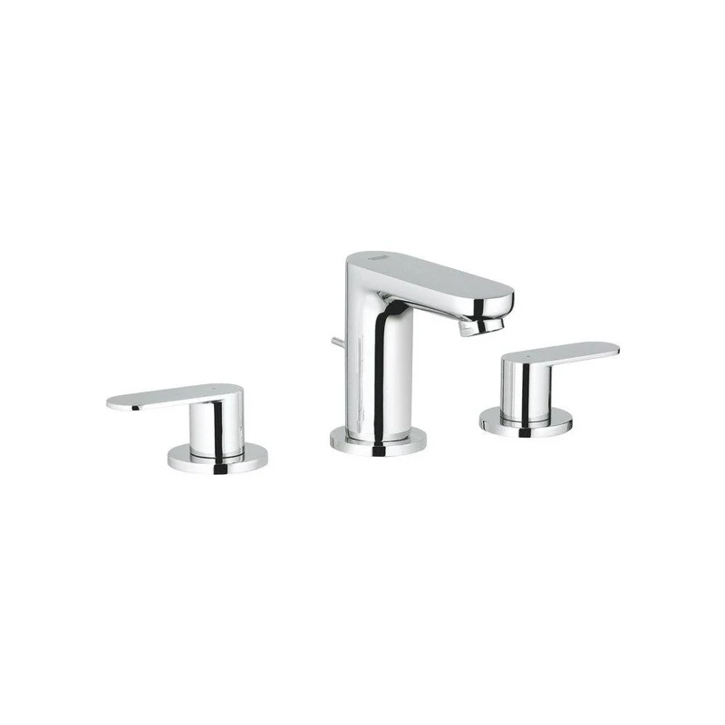 GROHE Eurosmart Two Handle Widespread Bathroom Sink Faucet in StarLight Polished Chrome | Ferguson