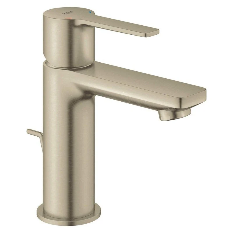 GROHE Lineare Single Handle Monoblock Bathroom Sink Faucet in Brushed Cool Sunrise | Ferguson
