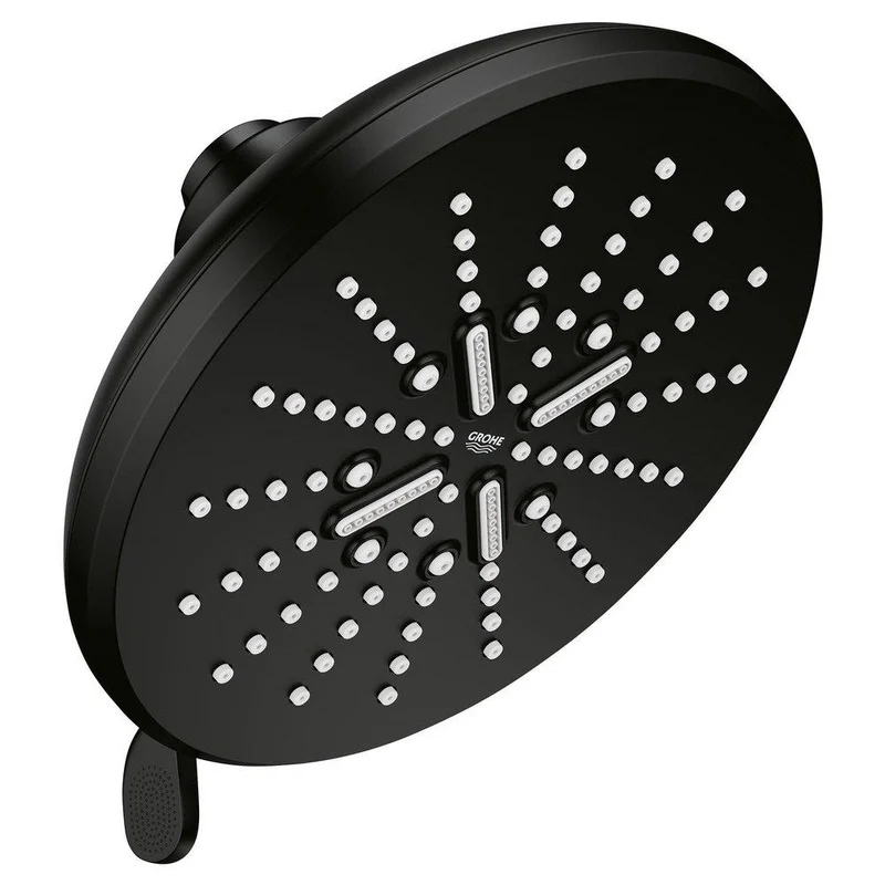 GROHE Rainshower Multi Function Showerhead in Matte Black | Ferguson